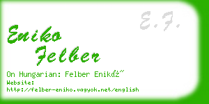 eniko felber business card